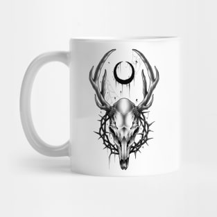 Deer skull with thorn Mug